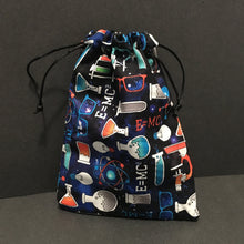 Load image into Gallery viewer, Science themed drawstring Bag
