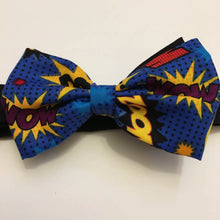 Load image into Gallery viewer, Comic Book Sounds Bow Tie
