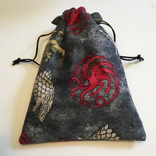 Load image into Gallery viewer, Thrones Houses Inspired Drawstring Bag
