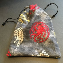 Load image into Gallery viewer, Thrones Houses Inspired Drawstring Bag
