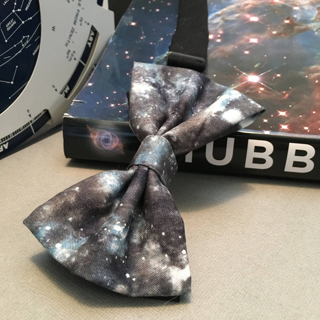 Blue Galaxy Inspired Bow Tie