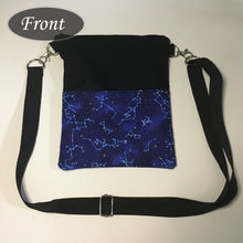 Load image into Gallery viewer, Dark Blue Constellations themed Multi-Wear Bag of Holding
