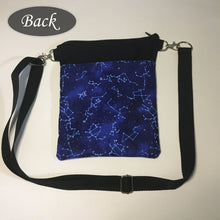 Load image into Gallery viewer, Dark Blue Constellations themed Multi-Wear Bag of Holding
