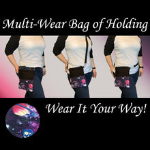 Load image into Gallery viewer, Purple Sparkly Planet Themed Multi-Wear Bag of Holding
