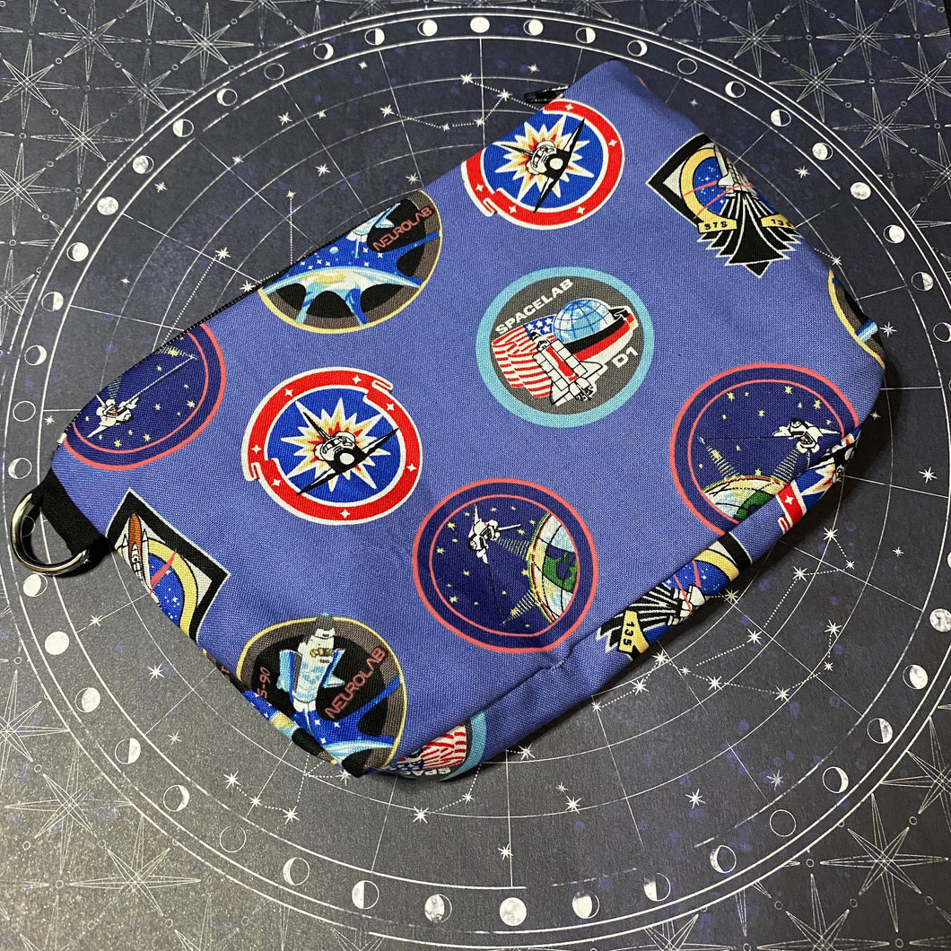 Space Patches Inspired Zip Bag