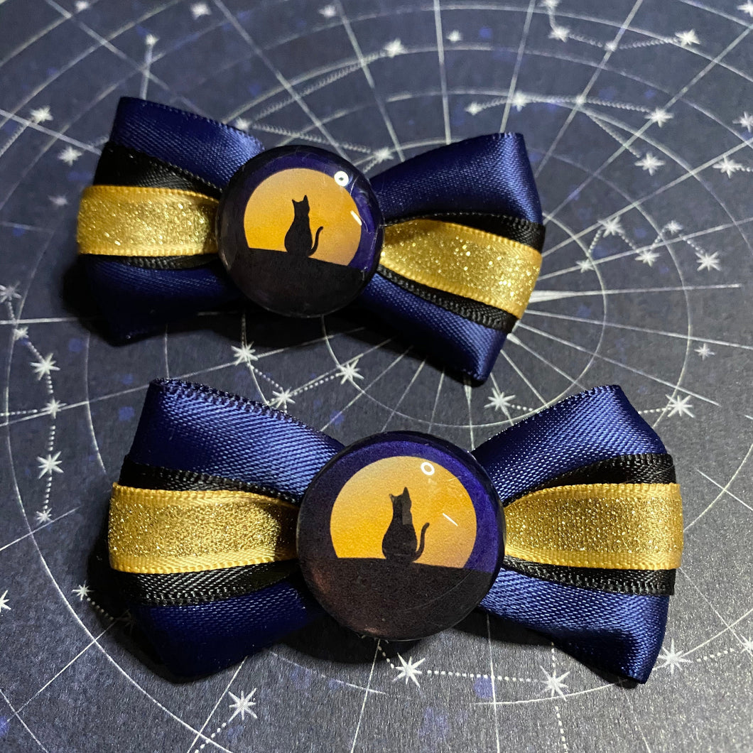 Black Cat Inspired Bows