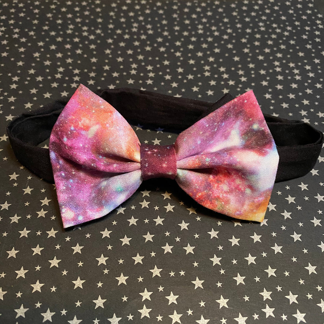 Galaxy Purple Pink Inspired Bow Tie