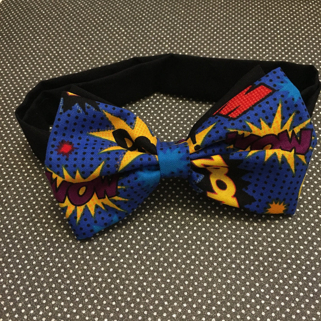 Comic Book Sounds Bow Tie